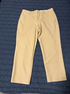 Ann Taylor Eva Curvy Fit khaki ankle pants
